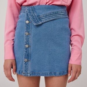 NEW The Fifth Label Offshore Denim Mini Skirt S